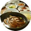 Koreanisches Abendessen